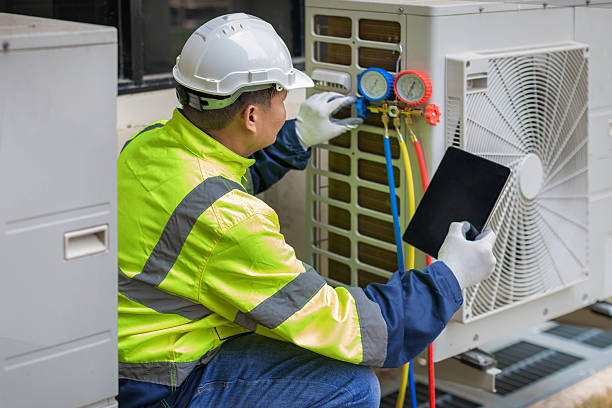 Professional Hvac technician working in Shoreham, NY